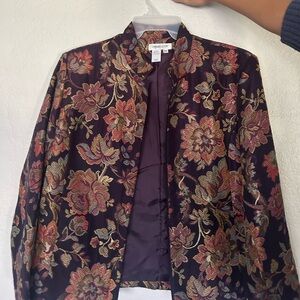 Coldwater Creek Multicolor Floral Blazer